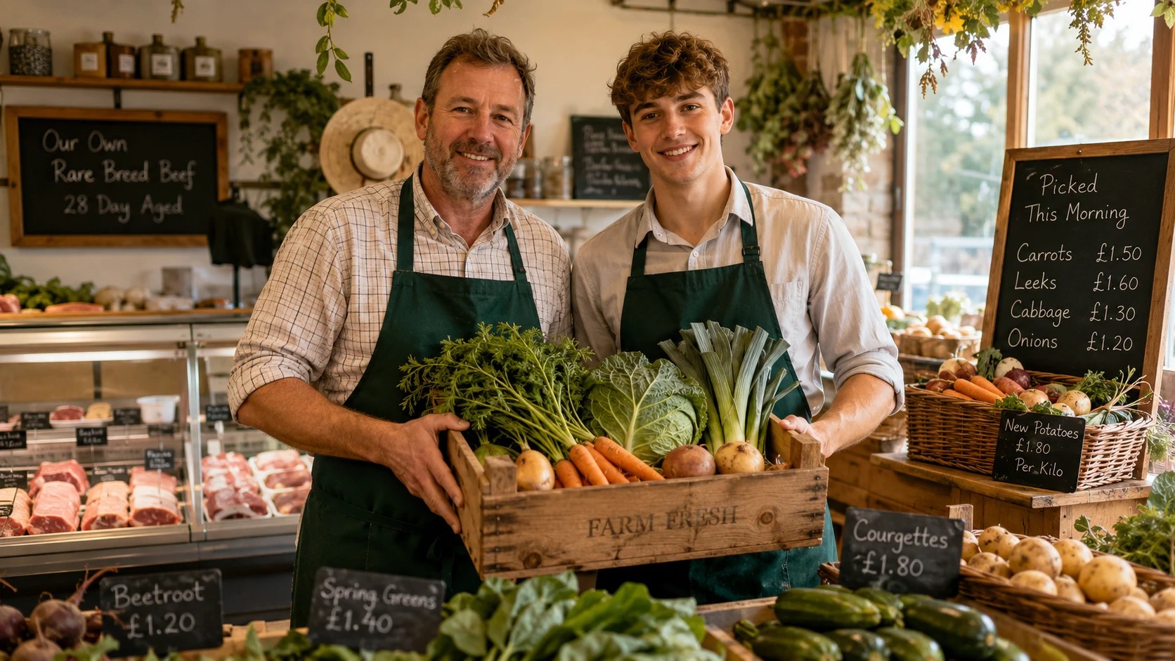 Farm Shop & Butcher owner in York, funded by Capvant